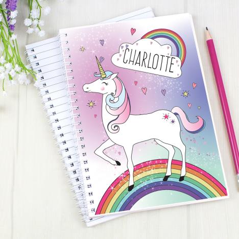 Personalised Unicorn A5 Notebook Extra Image 3
